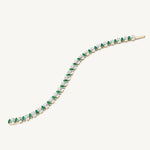Marquise Emerald Tennis Bracelet