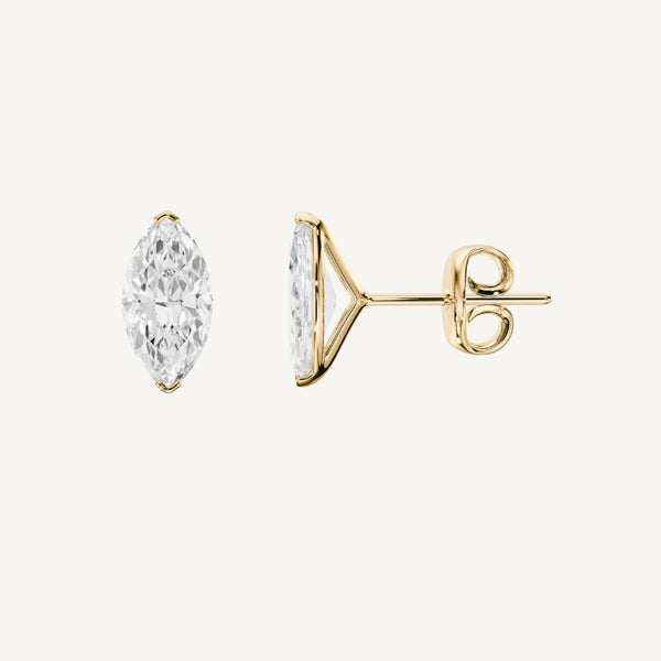 Marquise Diamond Studs