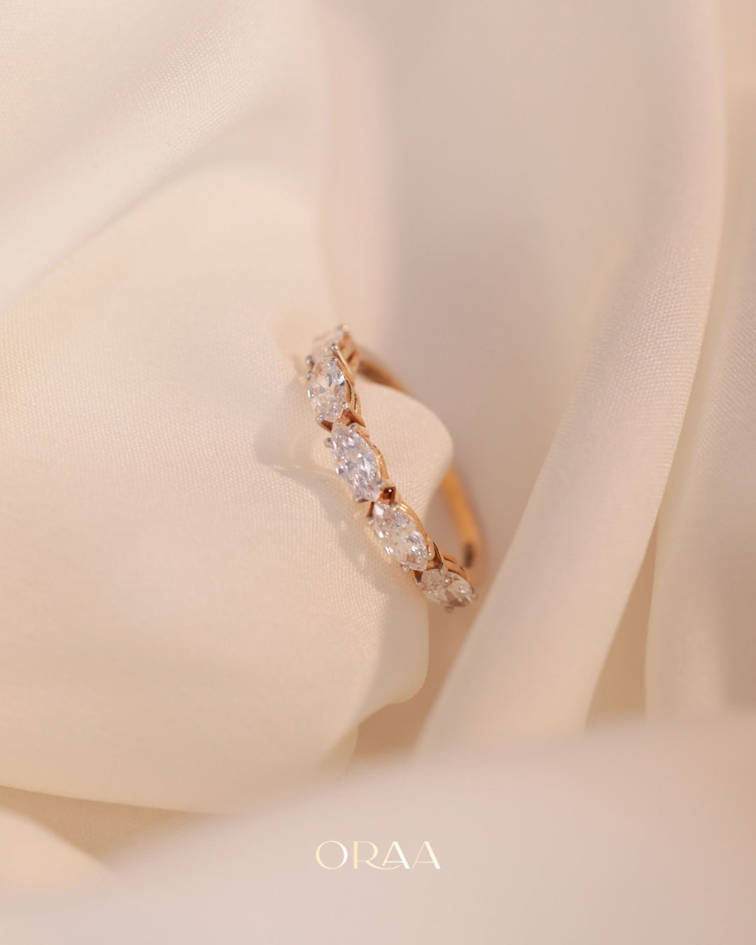 Marquise Half Eternity Band