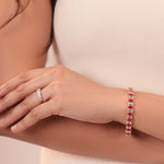 Marquise Ruby Tennis Bracelet
