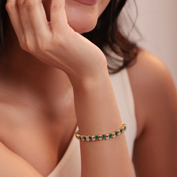 Marquise Emerald Tennis Bracelet