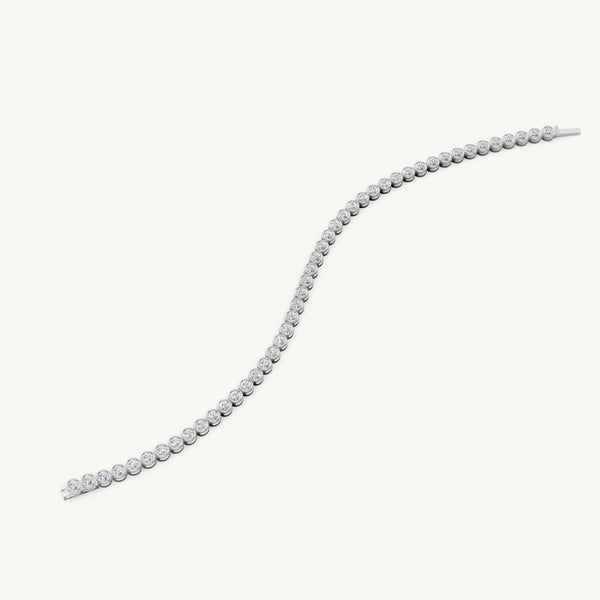 Round Bezel Tennis Bracelet