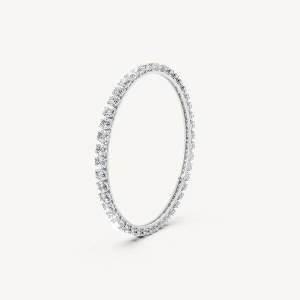 Round Diamond Bangle