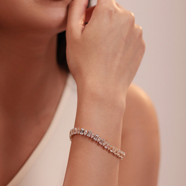 Marquise Diamond Tennis Bracelet