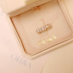 Oval Half Eternity Band