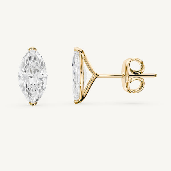 Marquise Diamond Studs