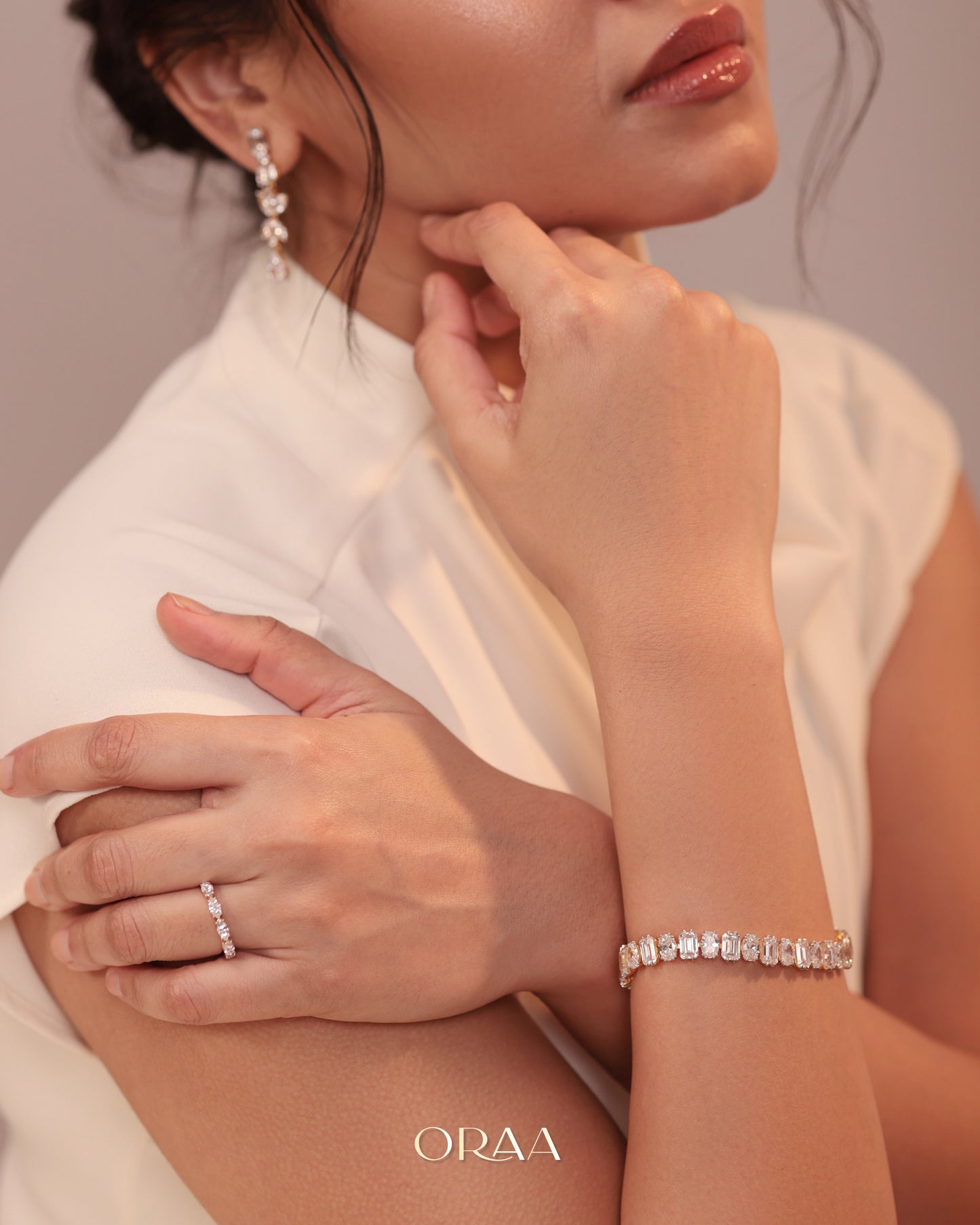 Marquise Half Eternity Band