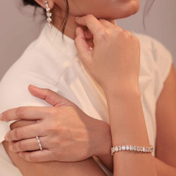 Marquise Half Eternity Band