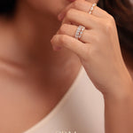 Pear Half Eternity Band