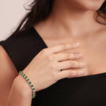 Pear Alternating Tennis Bracelet