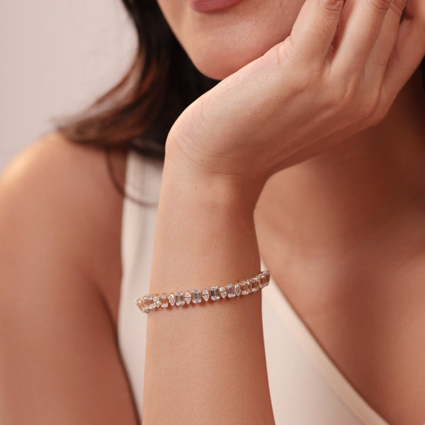 Marquise Diamond Tennis Bracelet
