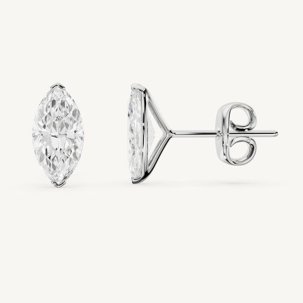 Marquise Diamond Studs