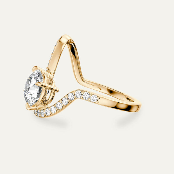 Round Trace Pavè Ring