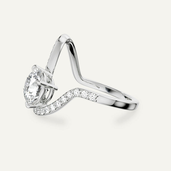 Round Trace Pavè Ring