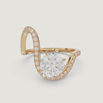 Round Trace Pavè Ring